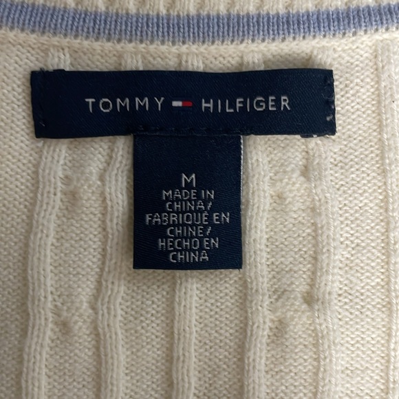 Tommy Hilfiger Flag Sleeve White Long-sleeve Top - Picture 10 of 11